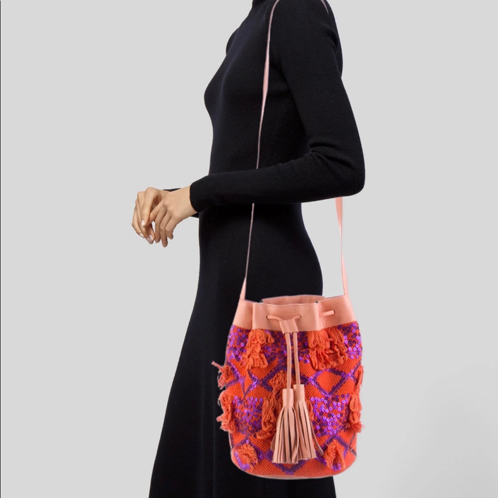 Antik Batik Sequin Bucket Bag